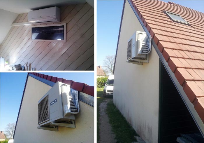 Pompe a chaleur air air dans les combles