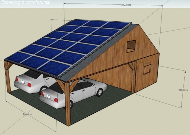 Sketchup panneau solaire