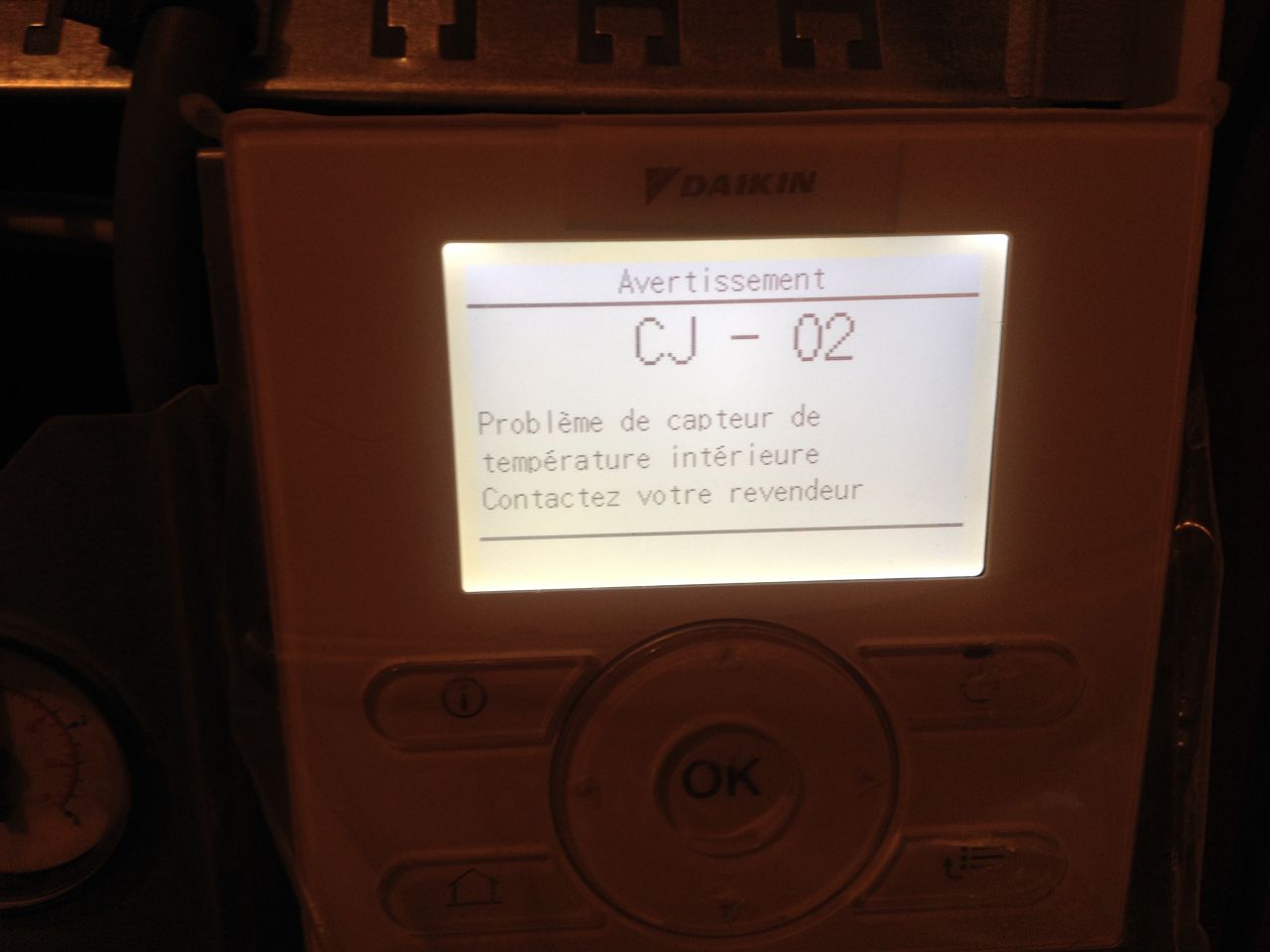 Panne sur pompe a chaleur daikin
