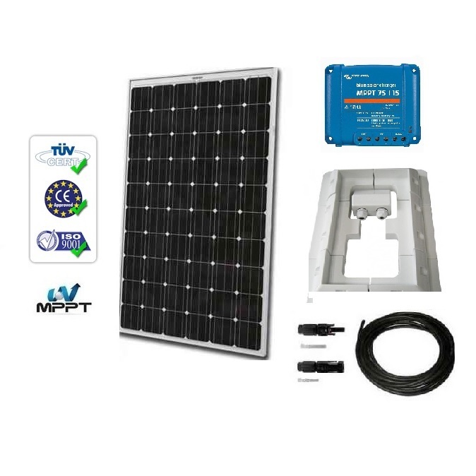 Debit panneau solaire charge batterie camping car