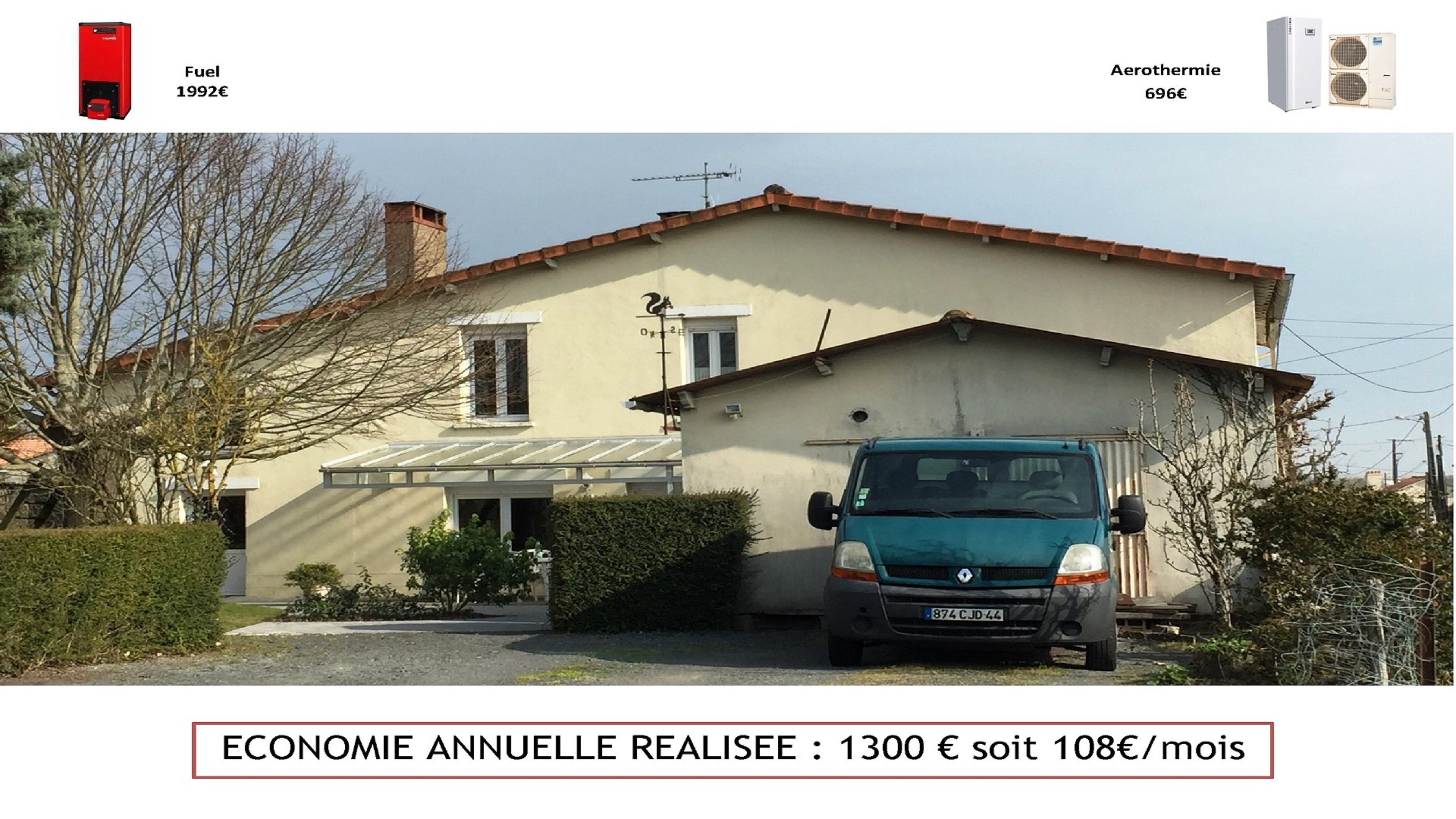 Pompe a chaleur maison 160m²