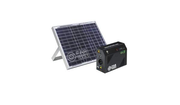Kit panneau solaire + batterie chargeur eco source - fartools