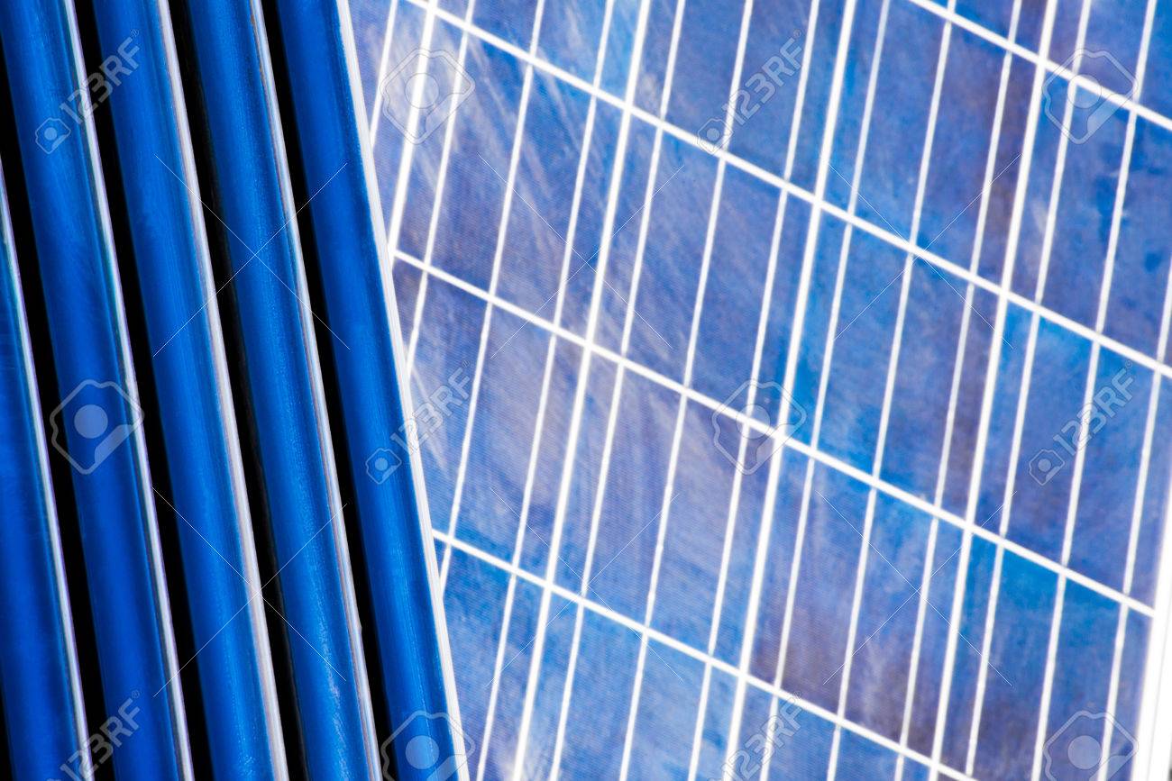 Panneau solaire vue de face
