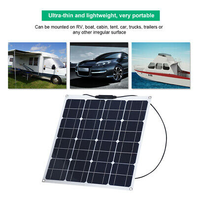 Panneau solaire 50w 12v mono souple ecoflex