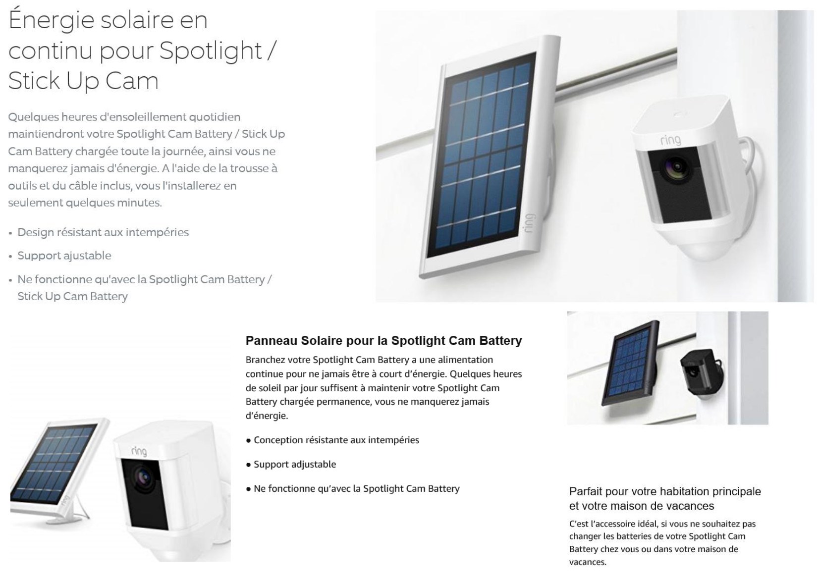 Panneau solaire ring