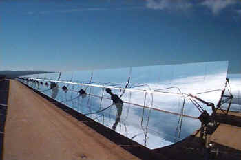 Panneau solaire thermique parabolique