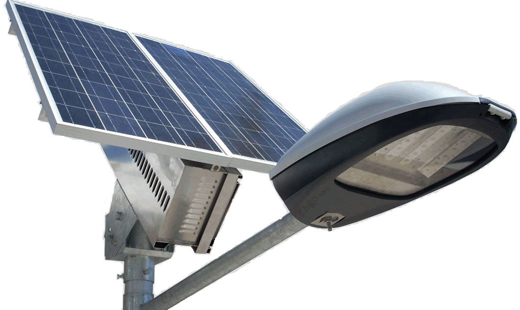 Lampadaire à panneau solaire