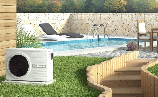 Pompe à chaleur piscine design