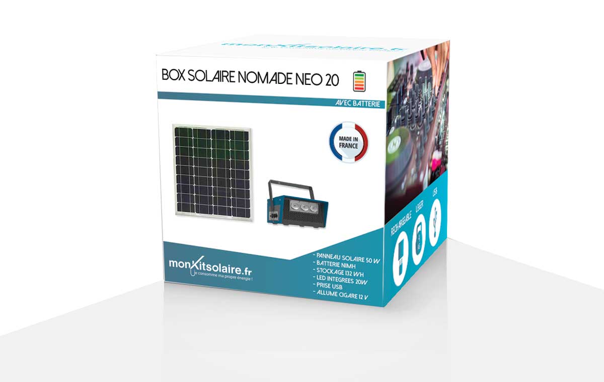 Kit panneau solaire 20w batterie