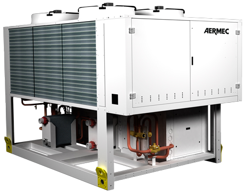 Pompe à chaleur triple service air/eau avec un fonctionnement thermofrigopompe