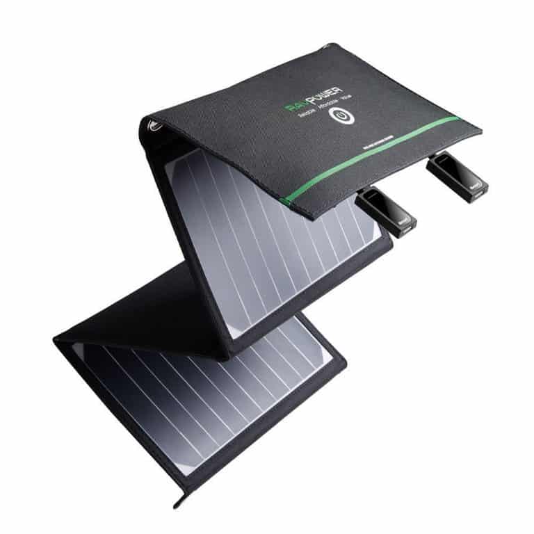 Ultra léger chargeur panneau solaire 16w / 5v 3.2a ravpower