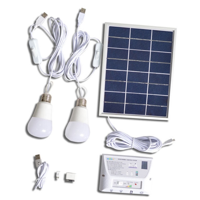 Panneau solaire avec eclairage