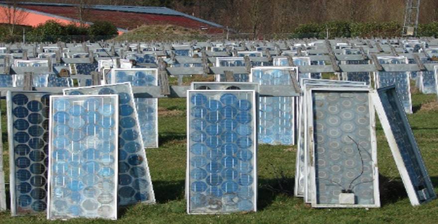 Recyclage d'un panneau solaire