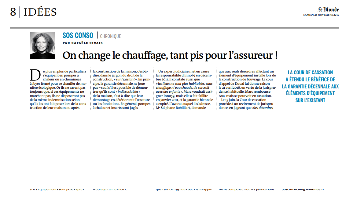 Garantie installation pompe a chaleur
