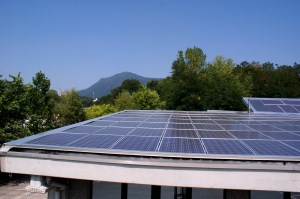 Panneau solaire toit terrasse