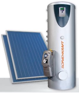 Ballon thermodynamique et panneau solaire