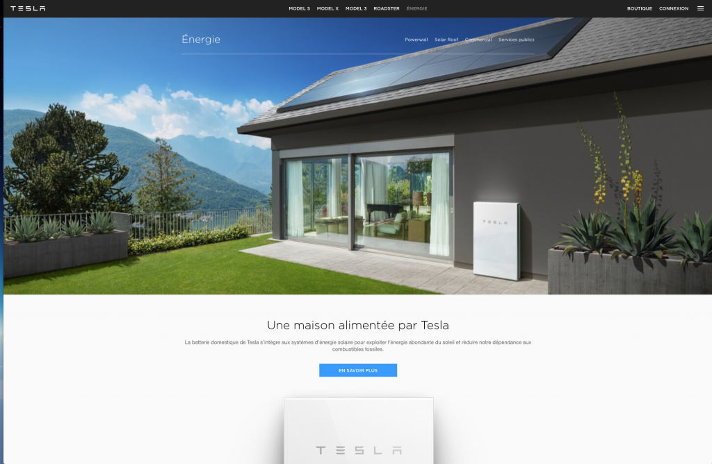 Tesla panneau solaire prix