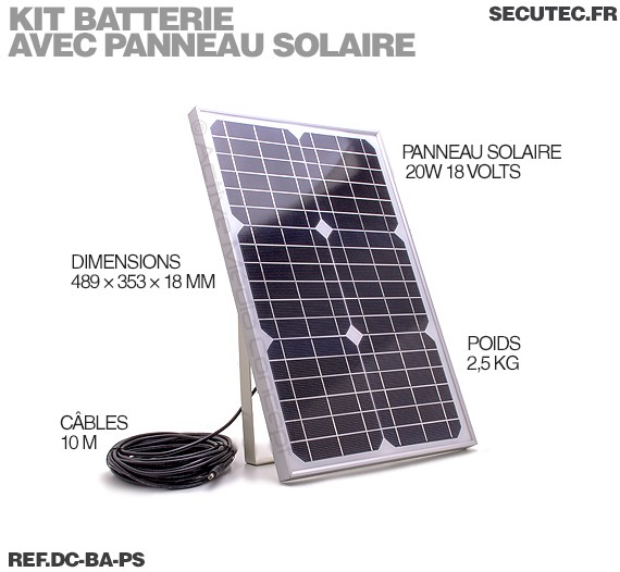 Caméra panneau solaire