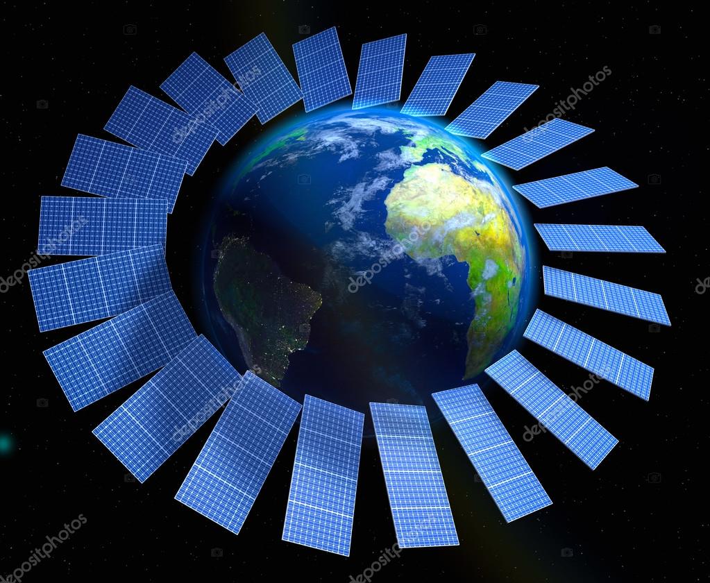 Panneau solaire espace