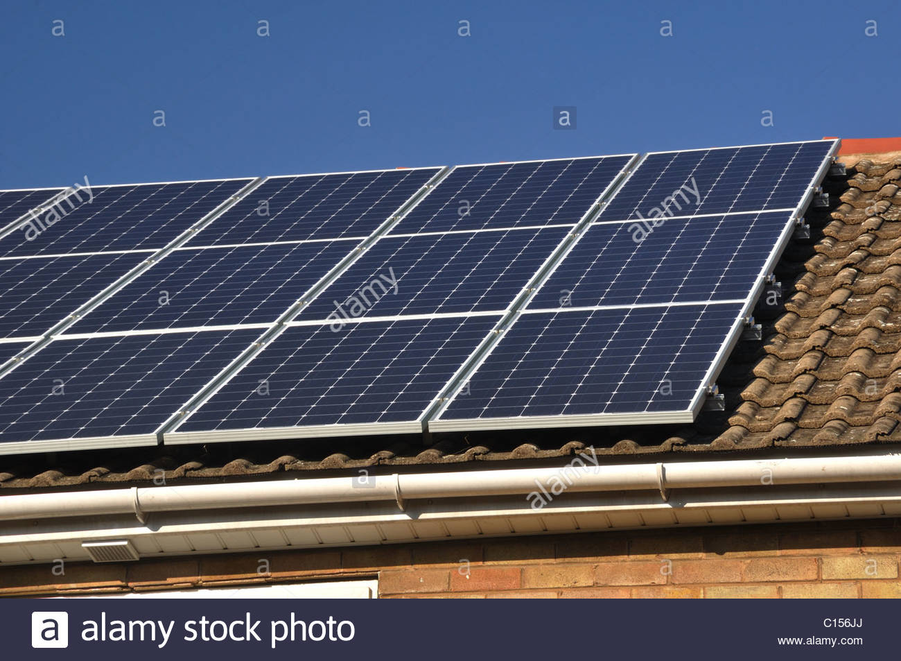 Pente de toit panneau solaire