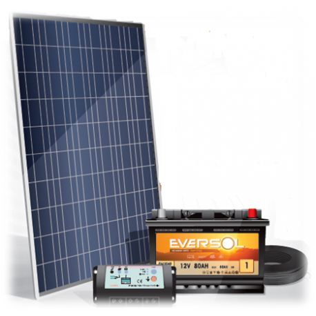 Kit panneau solaire 12v 100w avec batterie