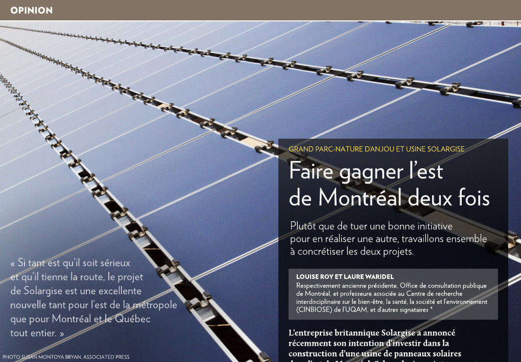 Panneau solaire montreal