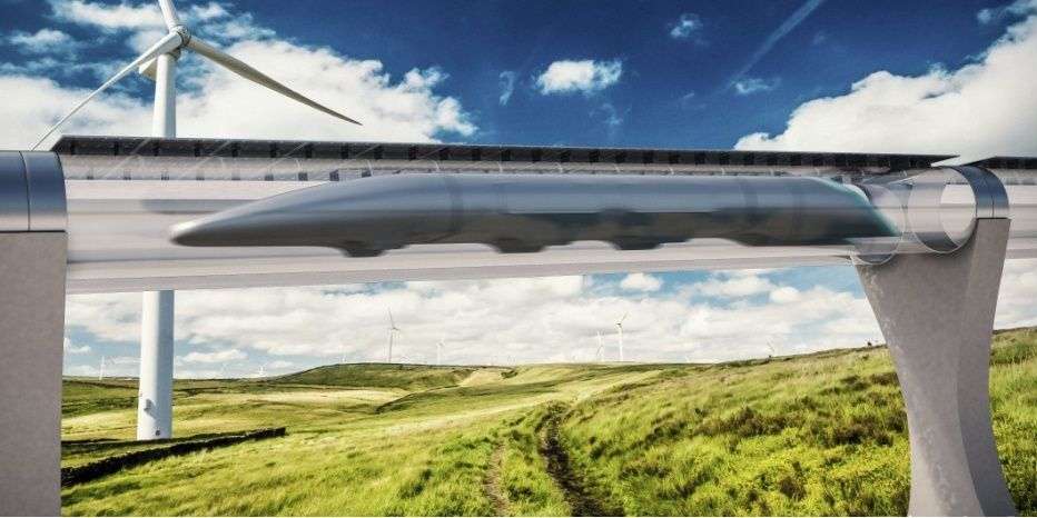 Panneau solaire hyperloop