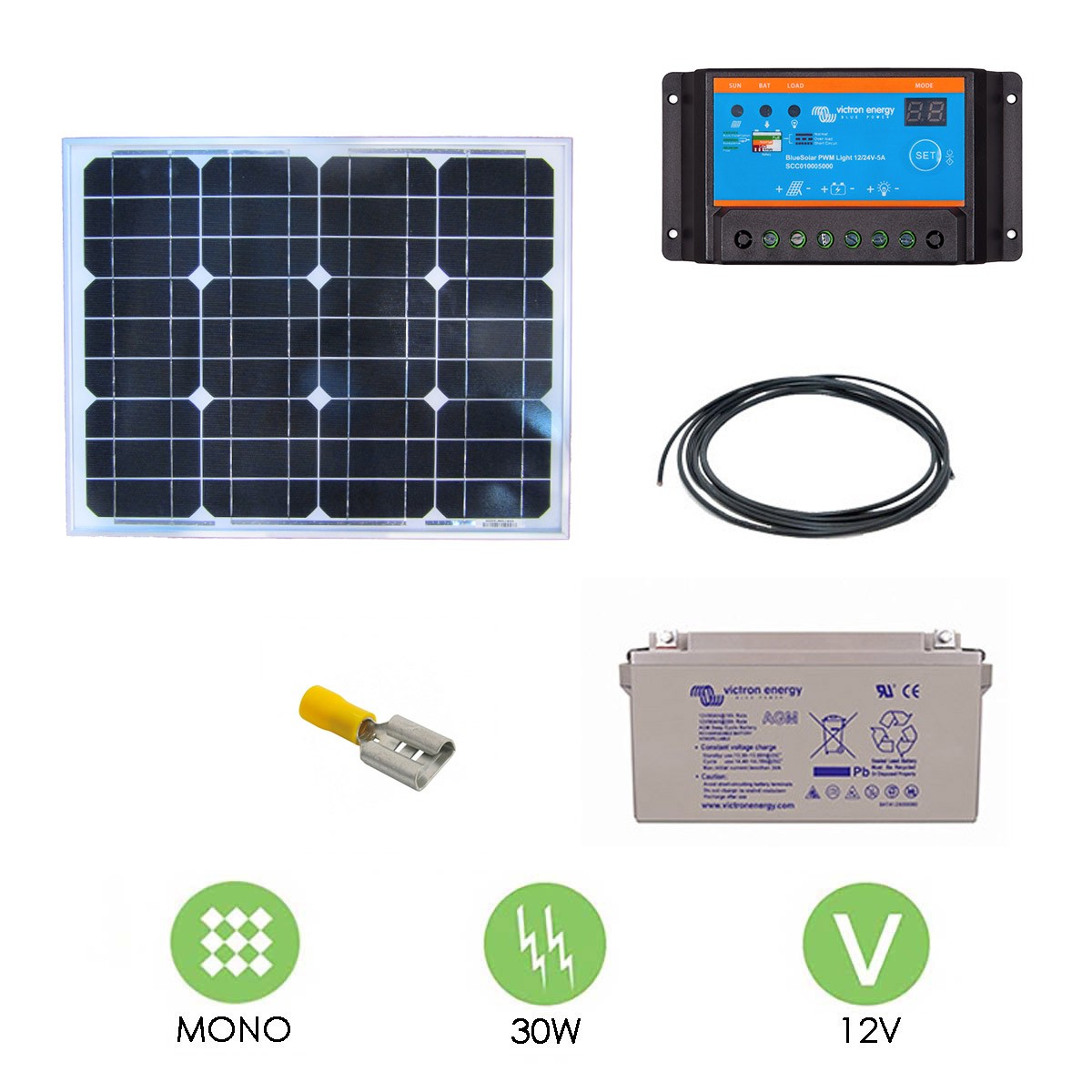 Kit panneau solaire 30w