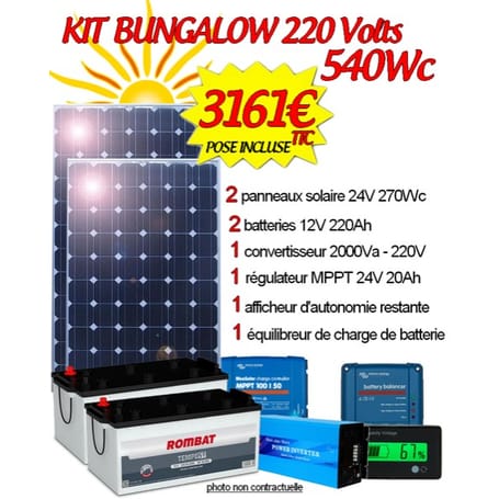 Combien de panneau solaire pour un frigo