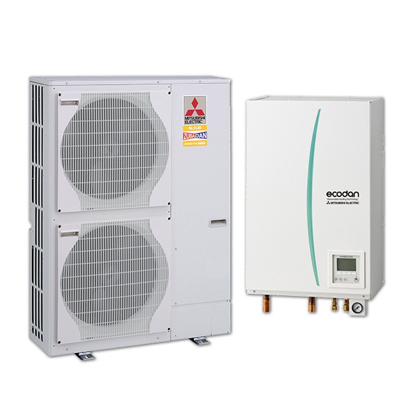 Pompe à chaleur air eau haute température mitsubishi