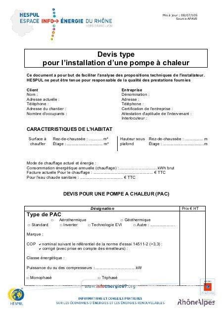 Devis pac