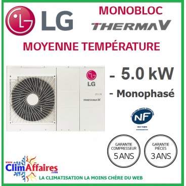 Pompe à chaleur monobloc air air