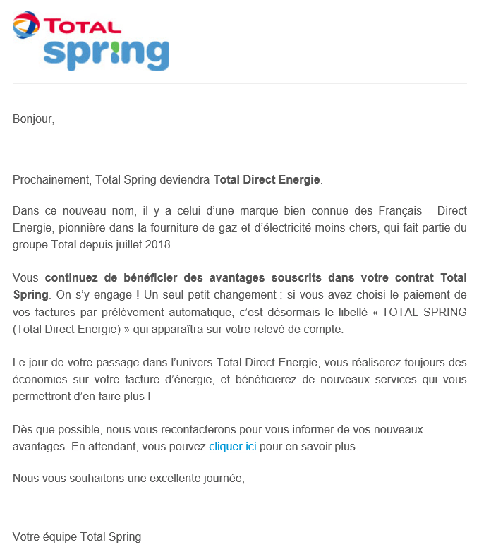 Total spring panneau solaire
