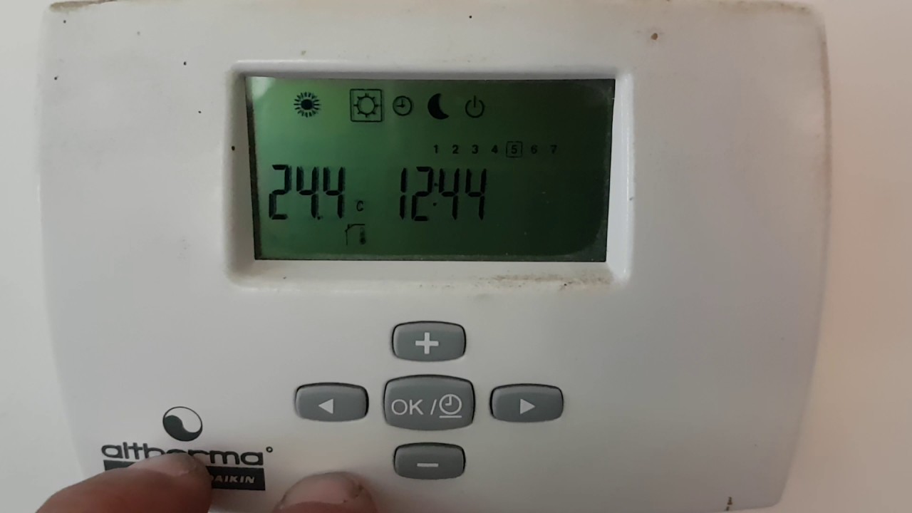 Reglage temperature pompe a chaleur daikin