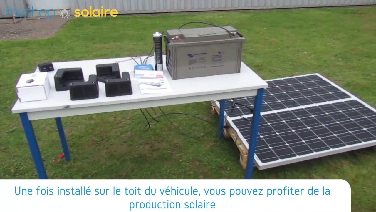 Comment poser panneau solaire sur camping car