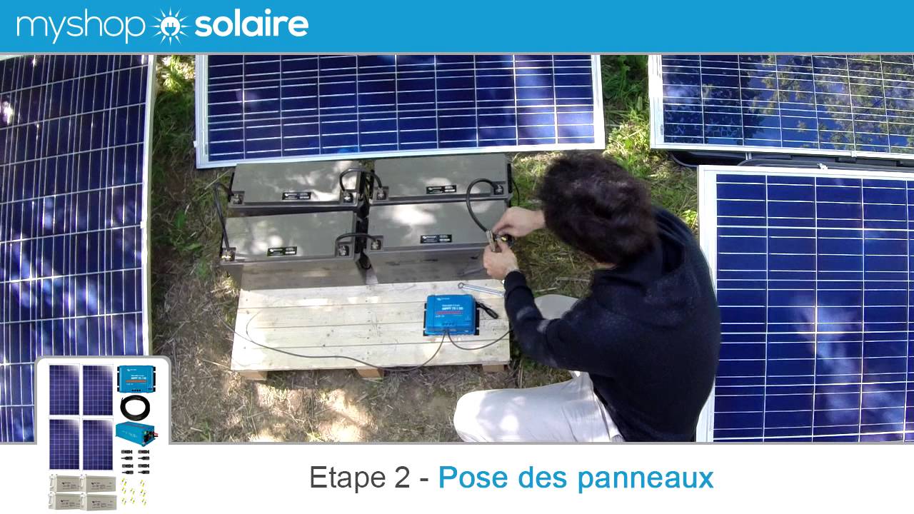 Montage panneau solaire photovoltaique