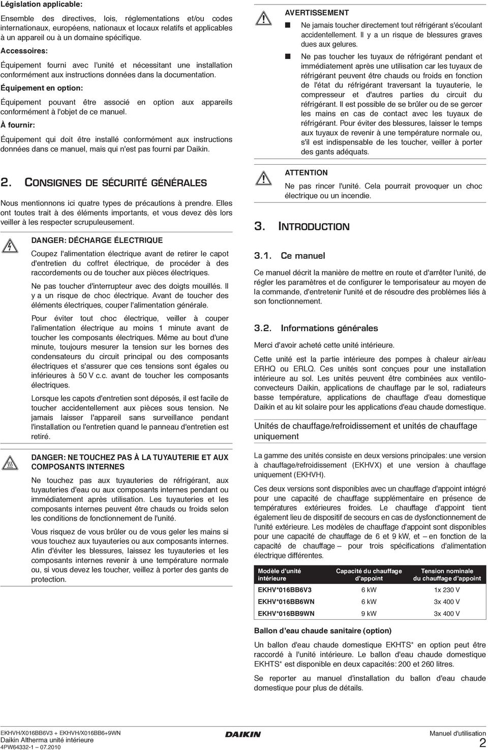 Notice pompe a chaleur daikin altherma