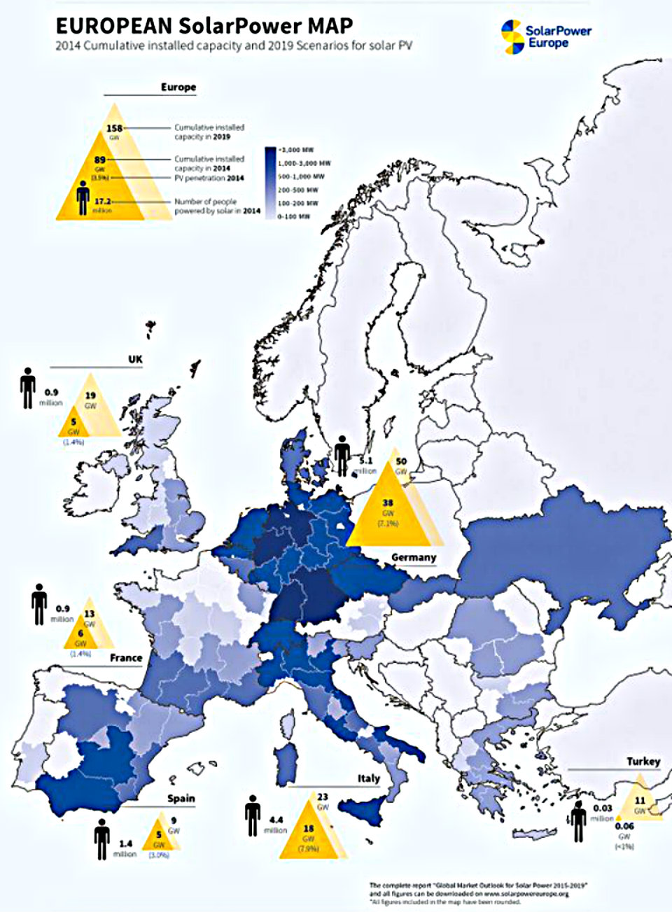 Panneau solaire map
