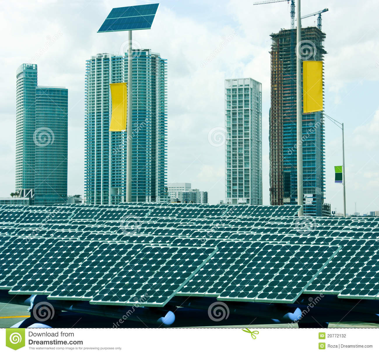 La ville de demain panneau solaire