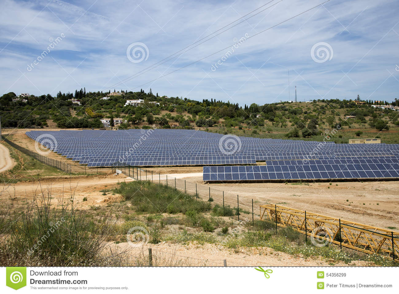 Panneau solaire sur terrain agricole