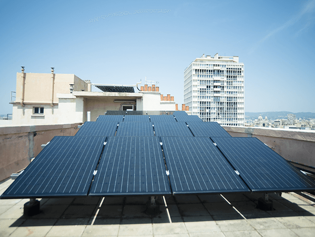 Panneau solaire collectif
