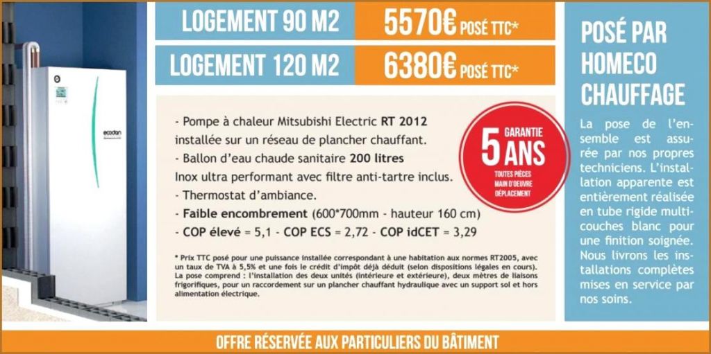 Credit impot sur pompe a chaleur air eau