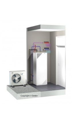 Pompe a chaleur air eau daikin haute temperature 11kw