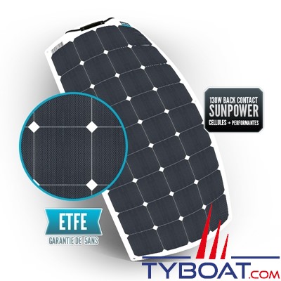 Panneau solaire flexible back contact 135 watts