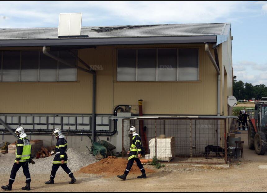 Feu panneau solaire