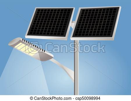 Lumiere par panneau solaire