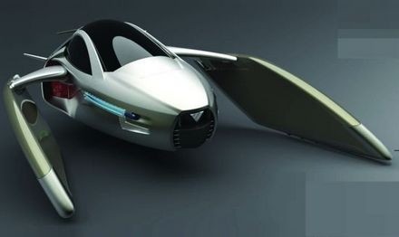 Voiture volante panneau solaire