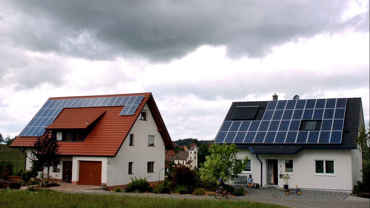 Panneau solaire sur maison en location
