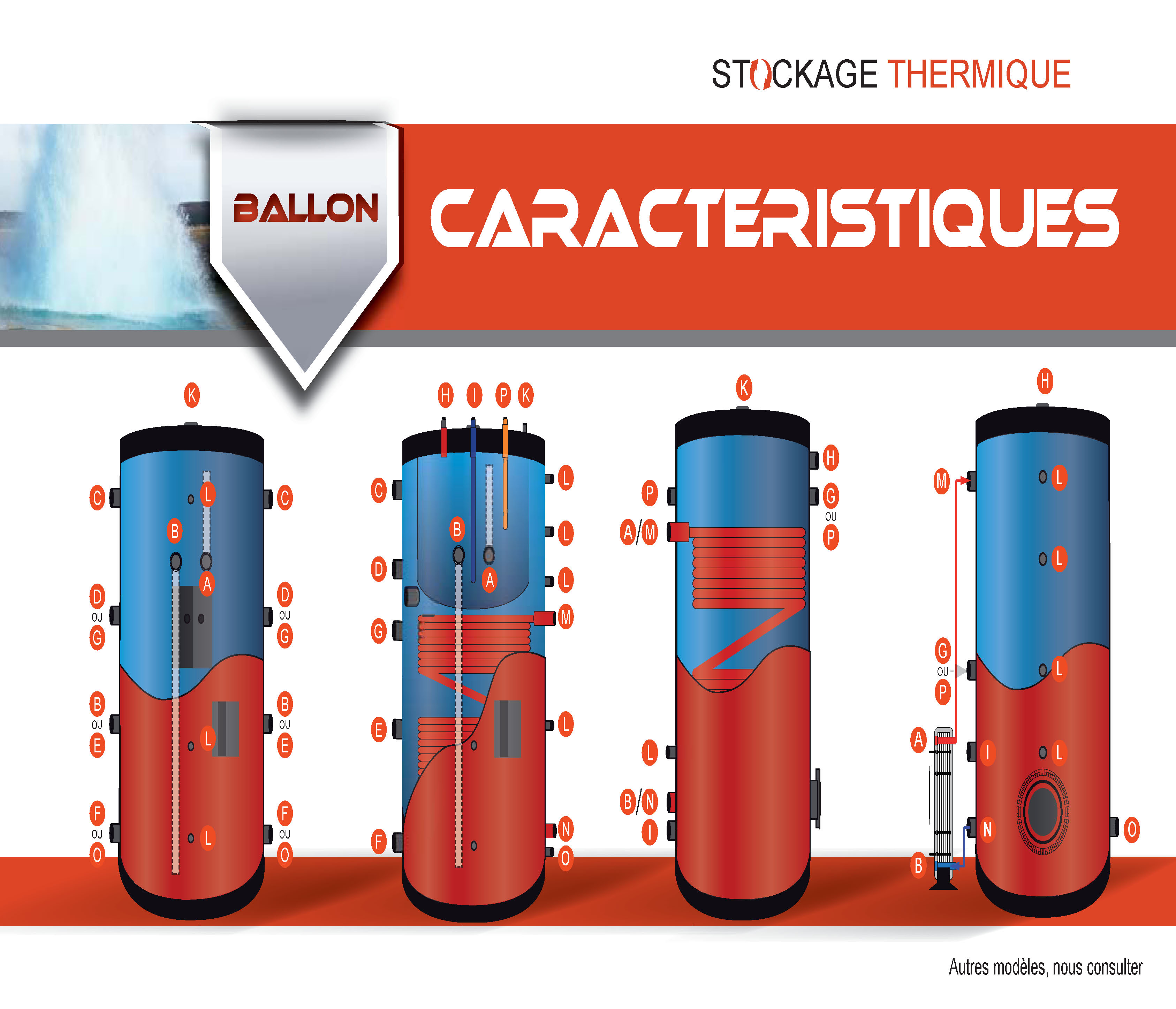 Ballon tampon 100 l pour pompe a chaleur