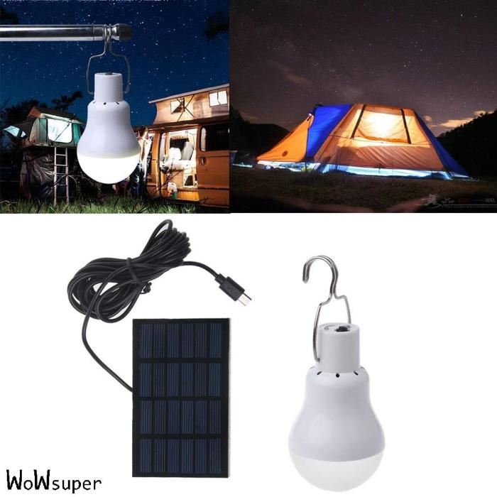 Lampe led panneau solaire
